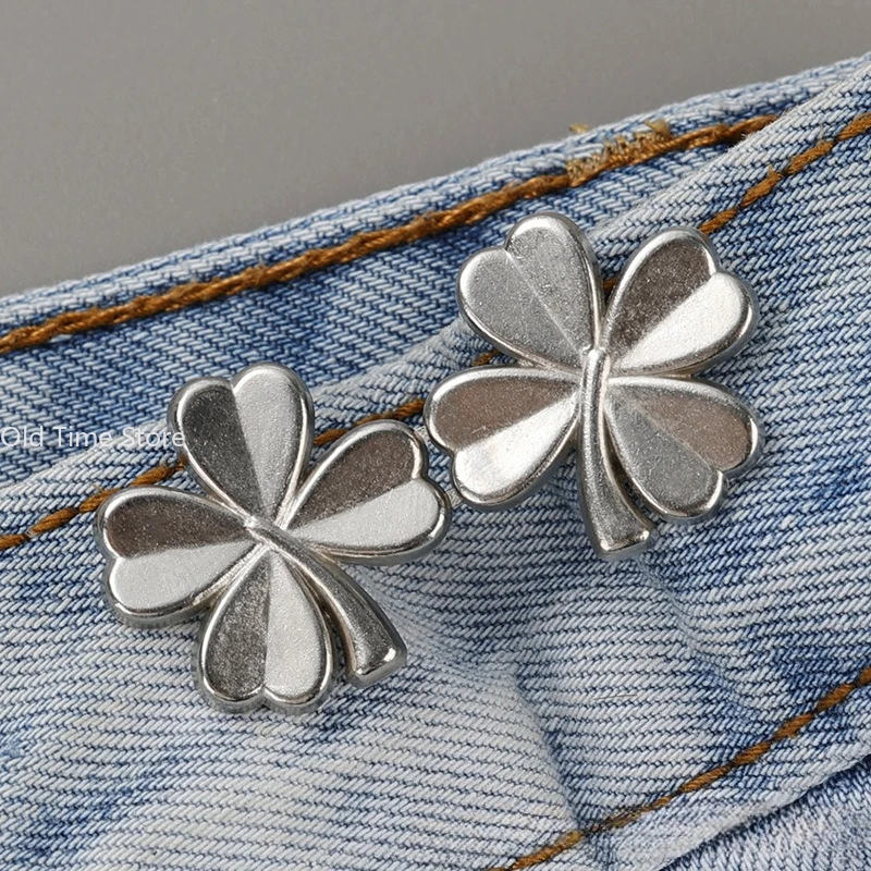 Metall, verstellbar, abnehmbar, kein Nähen, Taillenclip-Knopf für Jeans, Taillengröße, Reduzierwerkzeug