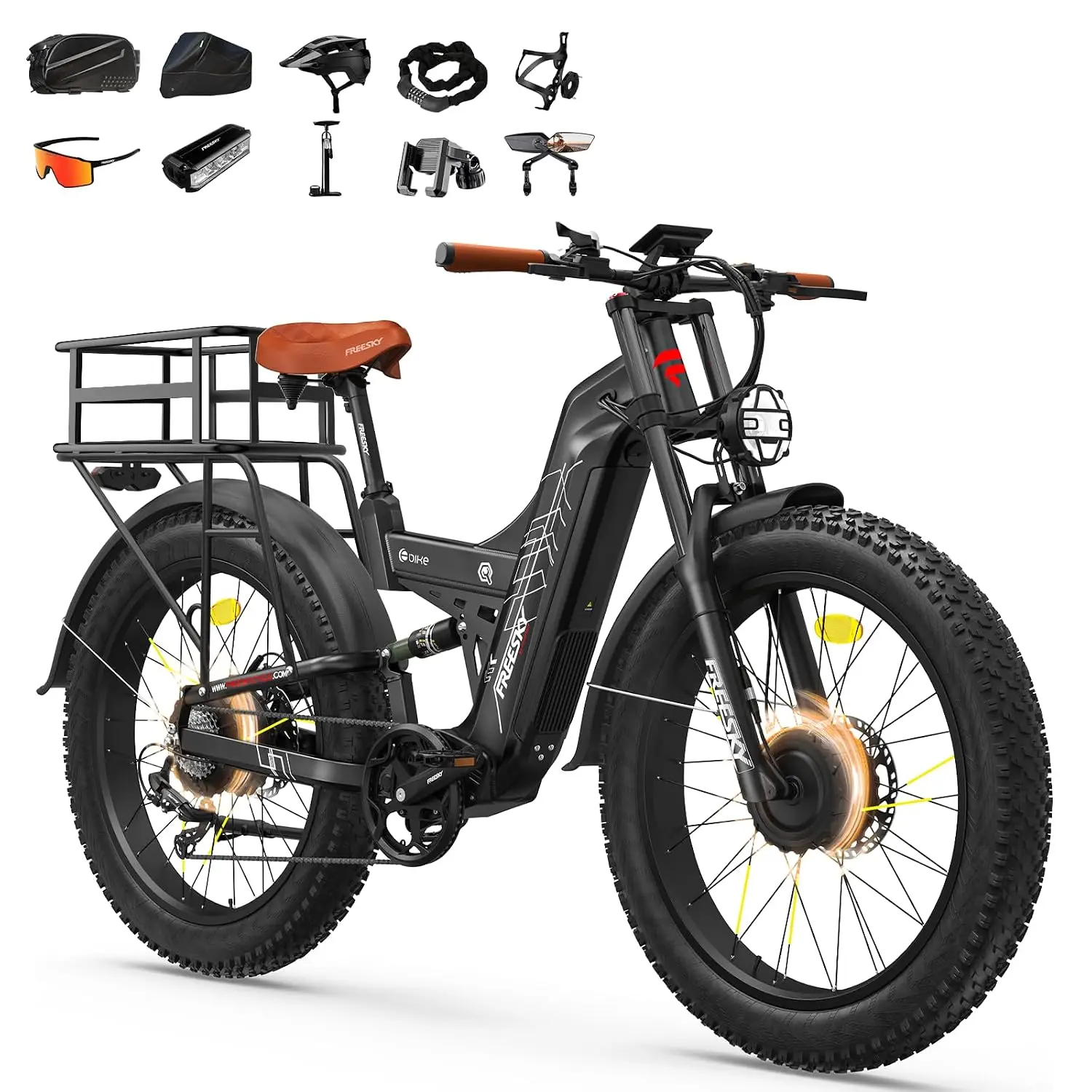 Dual Motor 45MPH 120Mile 260NM LG Cells Electric Bike Adults, Customized