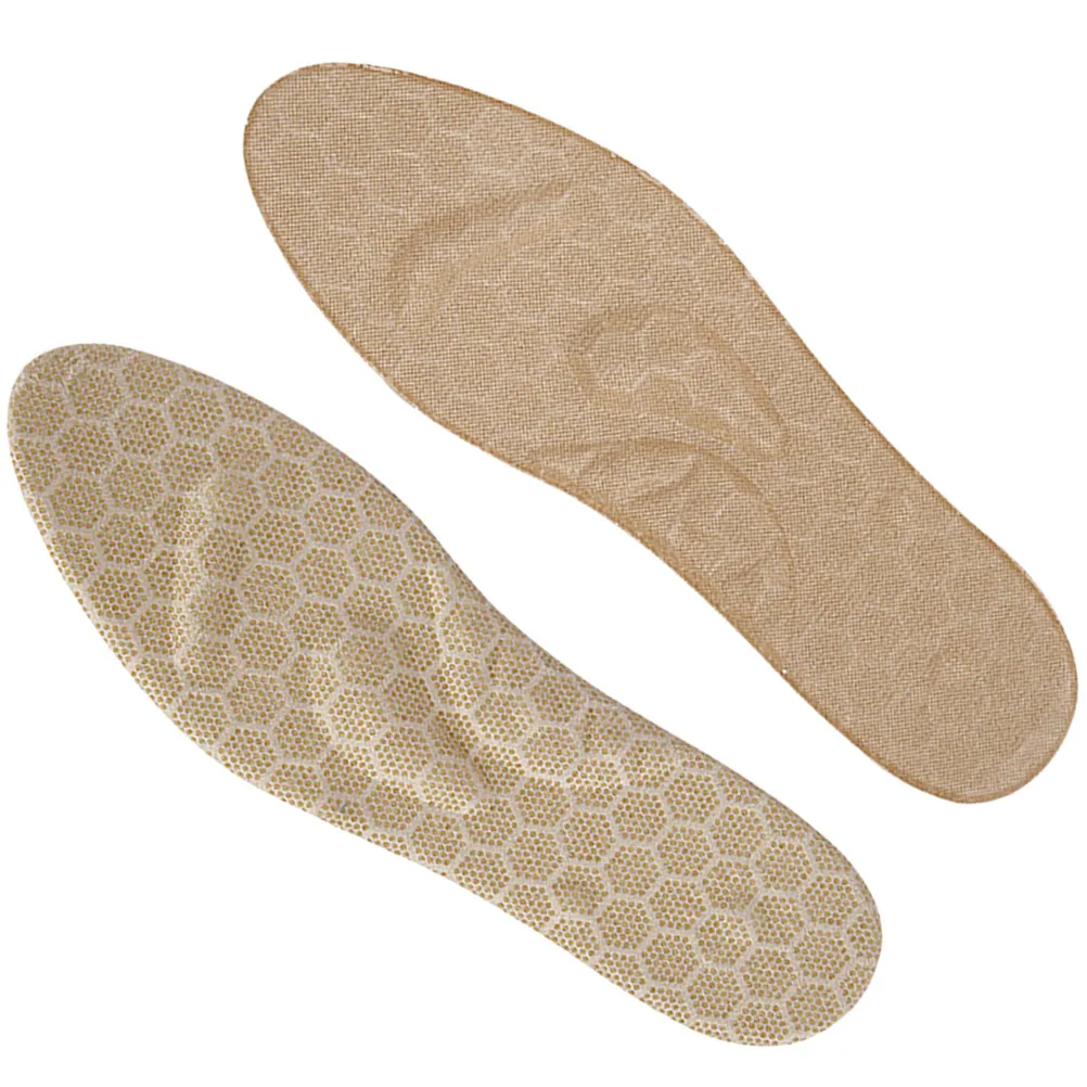 

1 Pair Shock Absorbing Insoles With Massage Particles Arch Support Shoe Inserts Breathable Cuttable Non-Slip Insole For Men