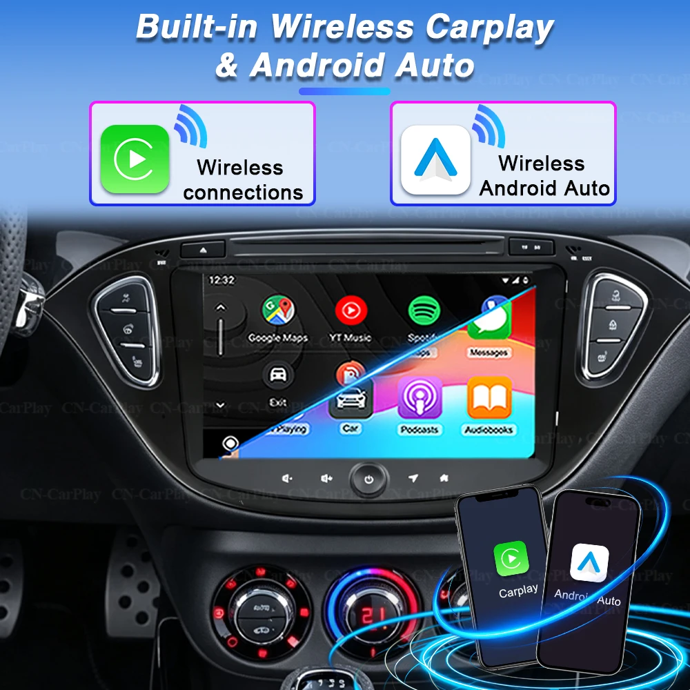 Radio multimedia para coche Android 16 de 7 pulgadas para Opel Adam 2013-2016 y Corsa E 2015-2019 con GPS, DSP, CarPlay y pantalla táctil. 3