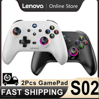 2Pcs New Lenovo S02 Six Axis Gyroscope Dual Vibration Wireless Bluetooth Gamepad For Nintendo Switch TV PC Joystick Controller