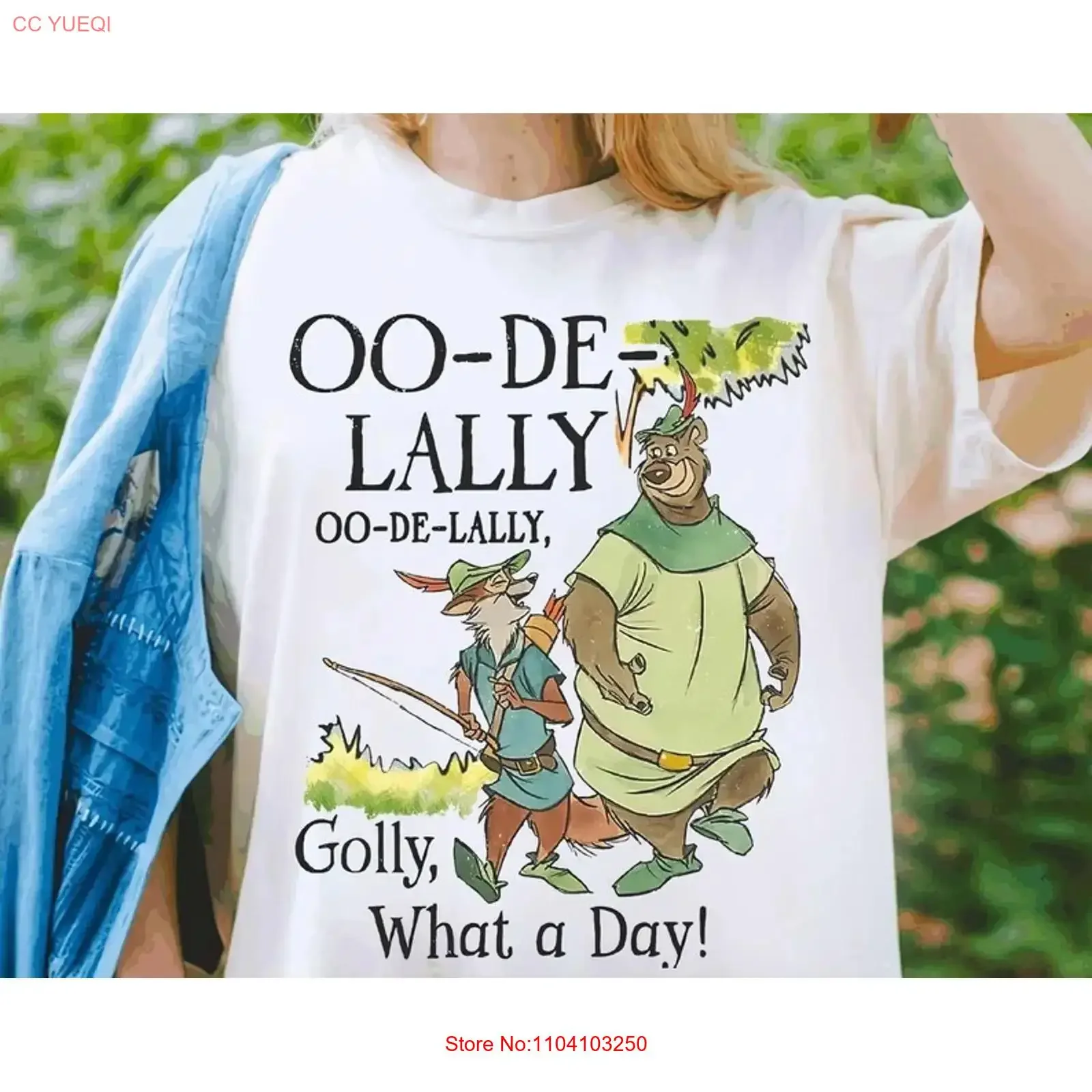 Robin Hood And Little John Oo De Lally Golly What A Day T Shirt vintage Washed Breathable graphic Comfortable designer clothes