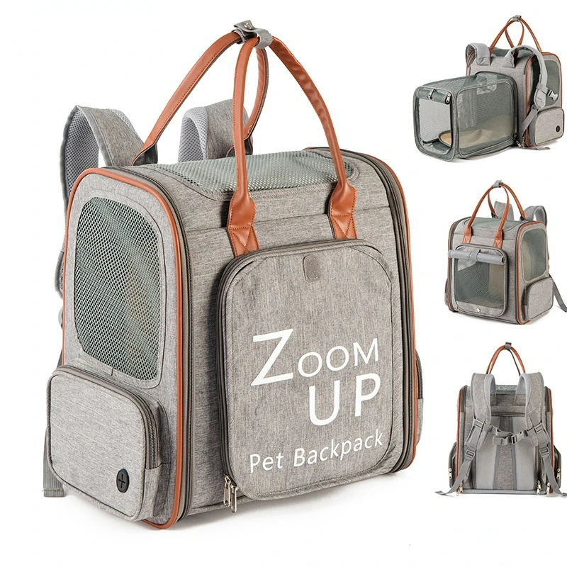 

Portable Pet Carriers Breathable Mesh Dog Backpack Foldable Large Capacity Cat Carrying Bag Outdoor Travel Pets Supplies