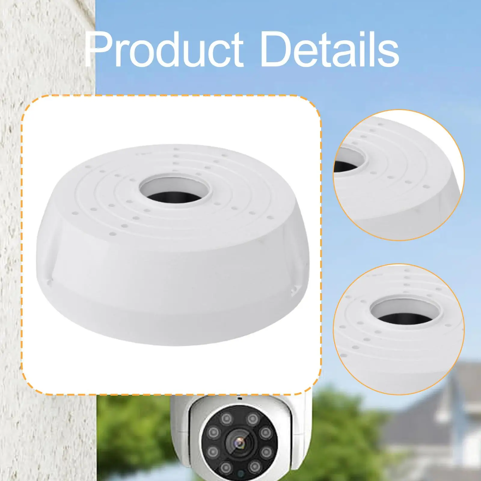 กล่องแยกกล้องโดม ชิ้นส่วน กล่องแยกกล้อง กล่องติดตั้งสําหรับกล้องโดม กล้องรักษาความปลอดภัย กล้องเฝ้าระวัง กลางแจ้งในร่ม