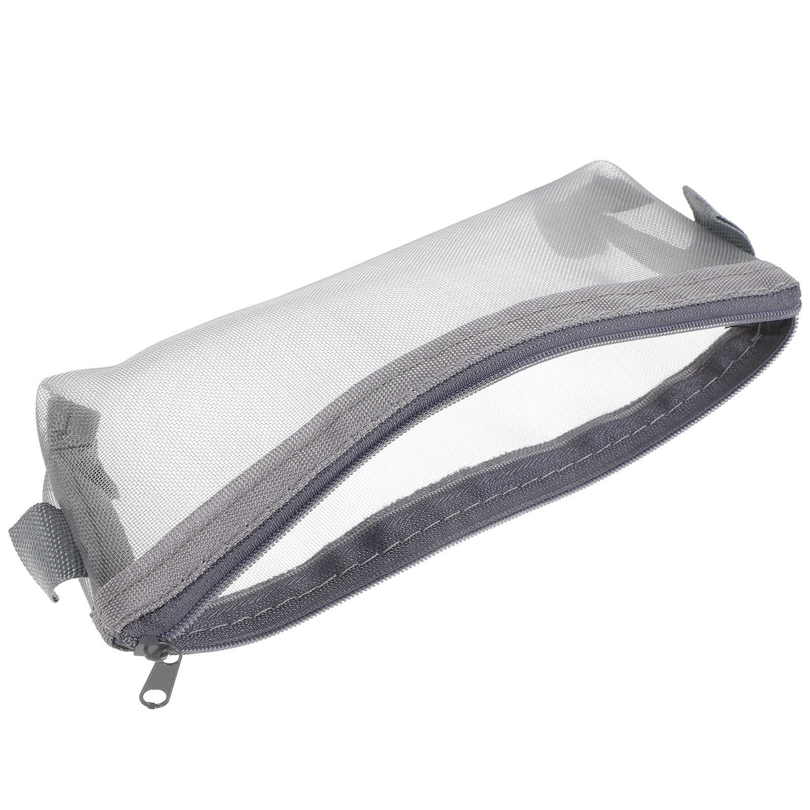 

File Holder Stationary Organizer Stationery Pencil Bag Simple Nylon Mesh Storage Bags Student
