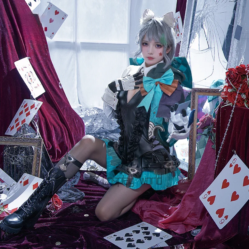 

Горячая игра ‌ Линетт Genshin Impact Косплей Костюм Кожаная Униформа Платье Уши Аниме Хэллоуин Ролевые Игры Карнавальная Вечеринка Одежда