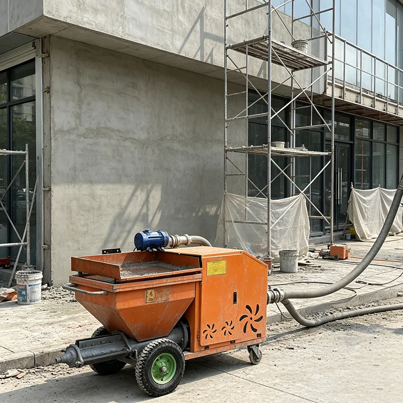 Plaster Sprayer No Splash Mortar Cement Render Stucco Wall Spraying Machine For Drywall