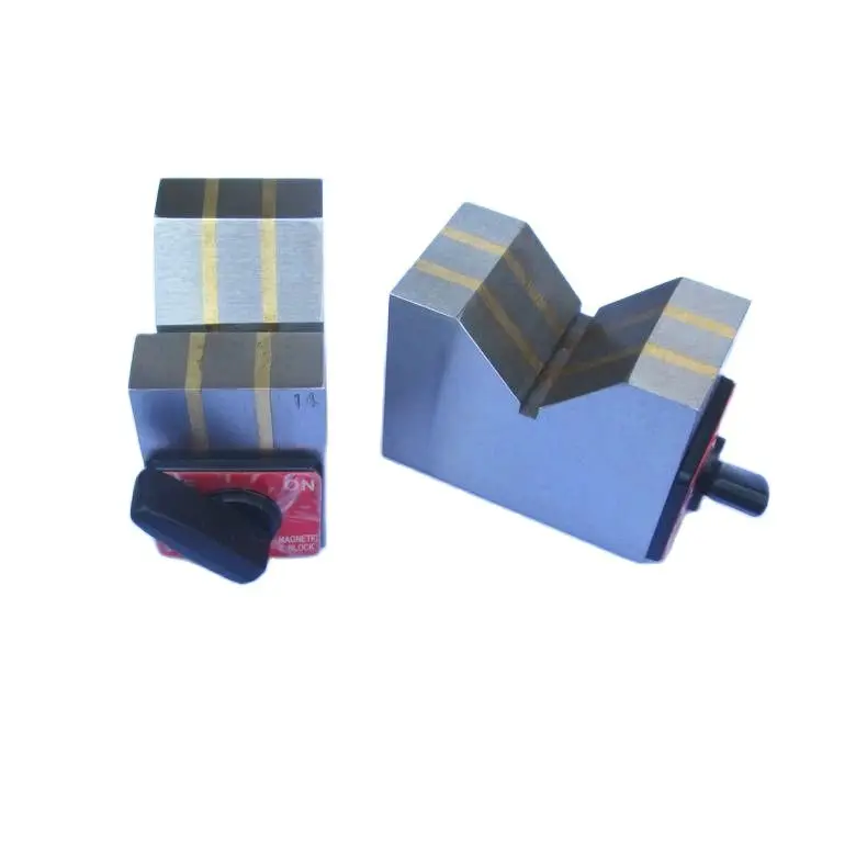 

Double 50B 125B Magnetic V-shaped Block Triangle Magnetic Table Scribing V-shaped Iron Wire Cutting Magnet 80B Magnetic Seat