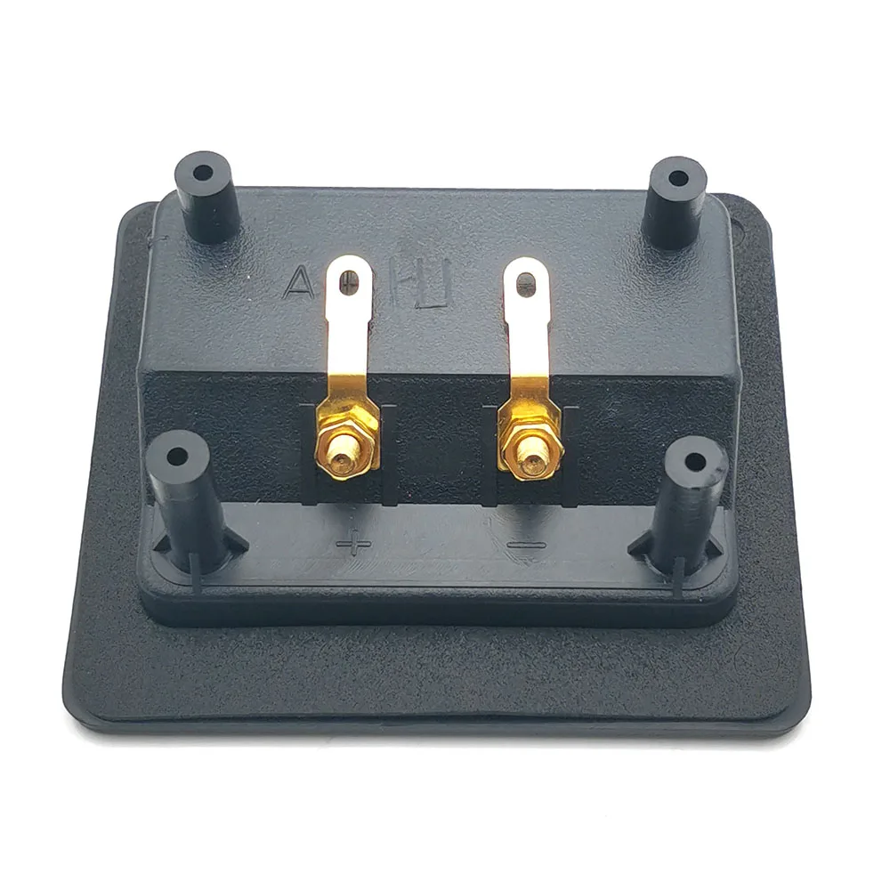 Conector de abrazadera de cableado de cobre puro 303 de 2 posiciones, caja de conexiones Rectangular, enchufe Banana, poste de encuadernación de altavoz de Audio