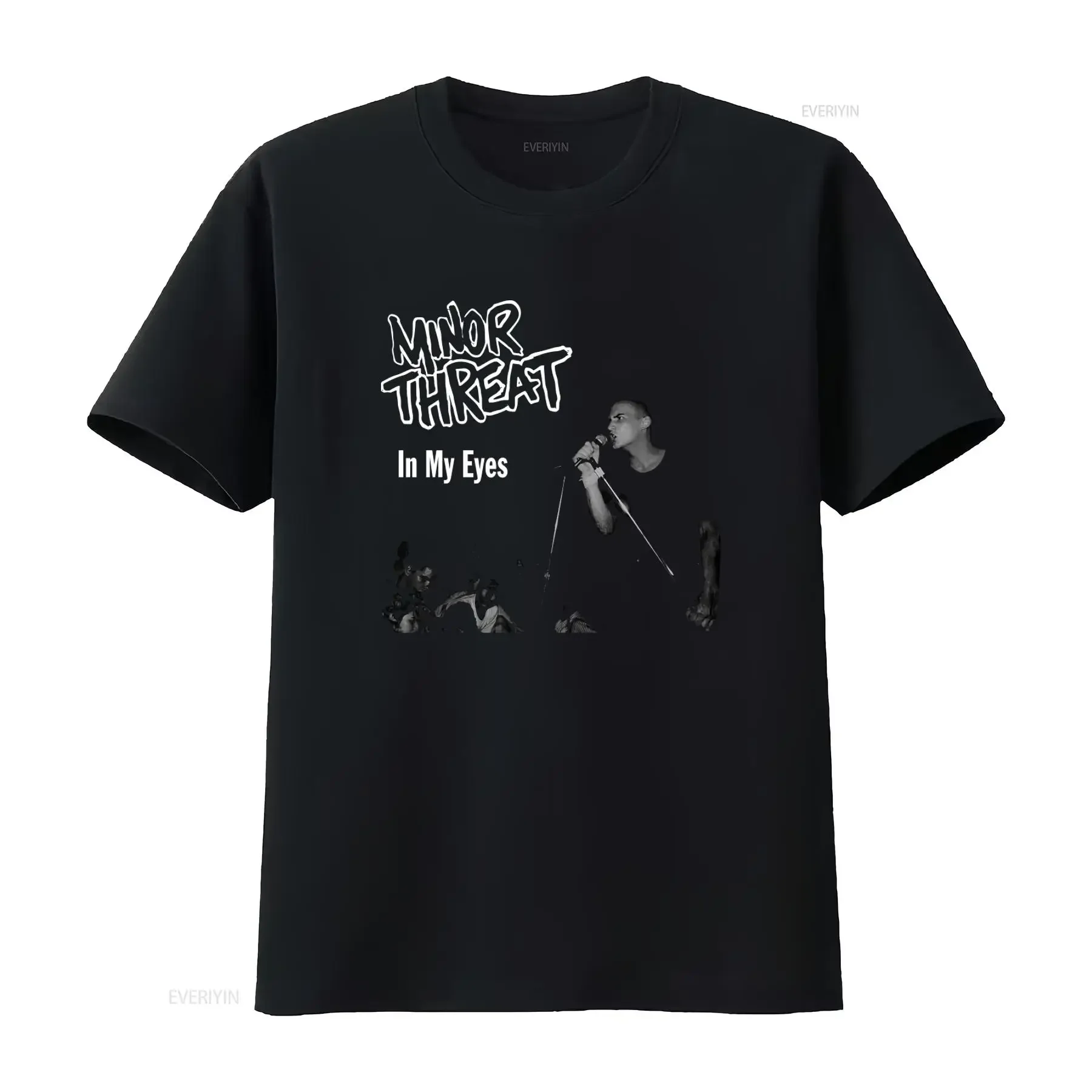Minor Threat In My Eyes Hardcore Punk Rock Skate Music Band T Shirt MT25022 Available Long or s vintage Washed Casual Unisex