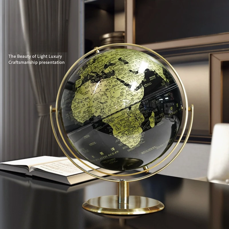 Home Decoration Office Decor World Earth Modern Learning World Map Children's Learning Desk Decoration Earth Geography