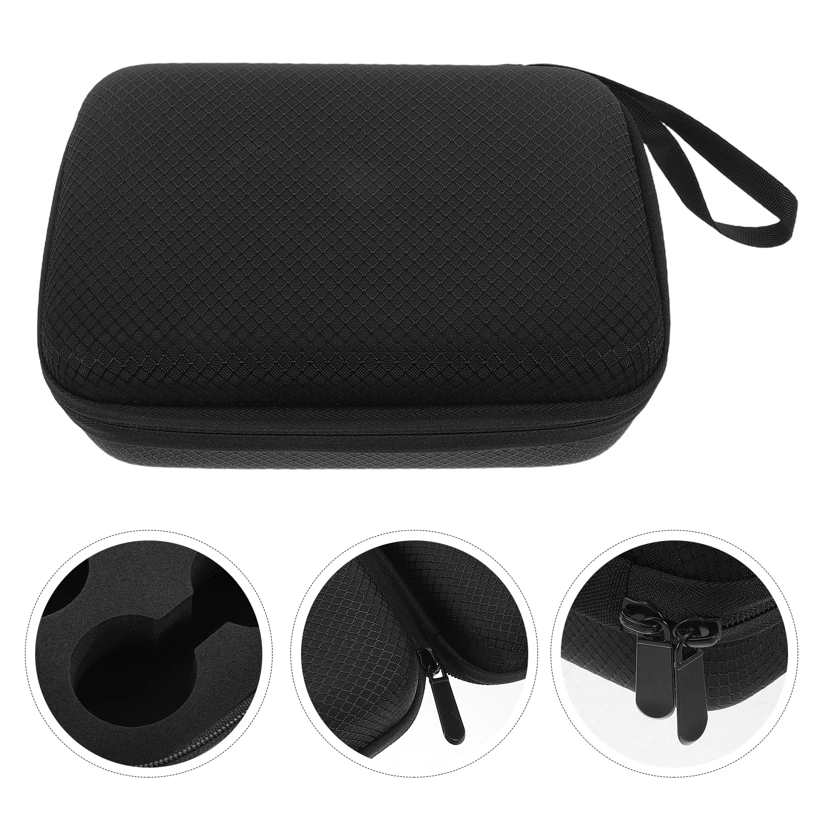 Golf Accessories Bag 6 Ball Capacity Eva Lightweight Strong Travel Case for Golfers Portable Utility Pouch Heat-Pressed Design
