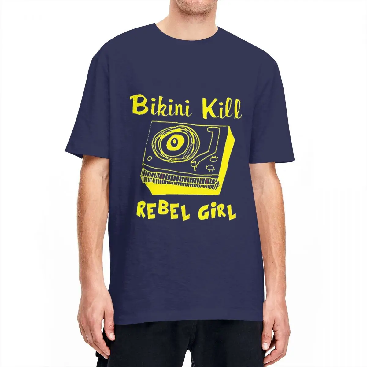 Bikini Kill   Music Top Global T-Shirts for Men Women Vintage 100% Cotton Tees Crewneck Short Sleeve T Shirts Original Clothing