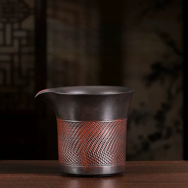 230ML Hight-end Purple Pottery  Public Cup Chahai Kung Fu Tea Set Accessories