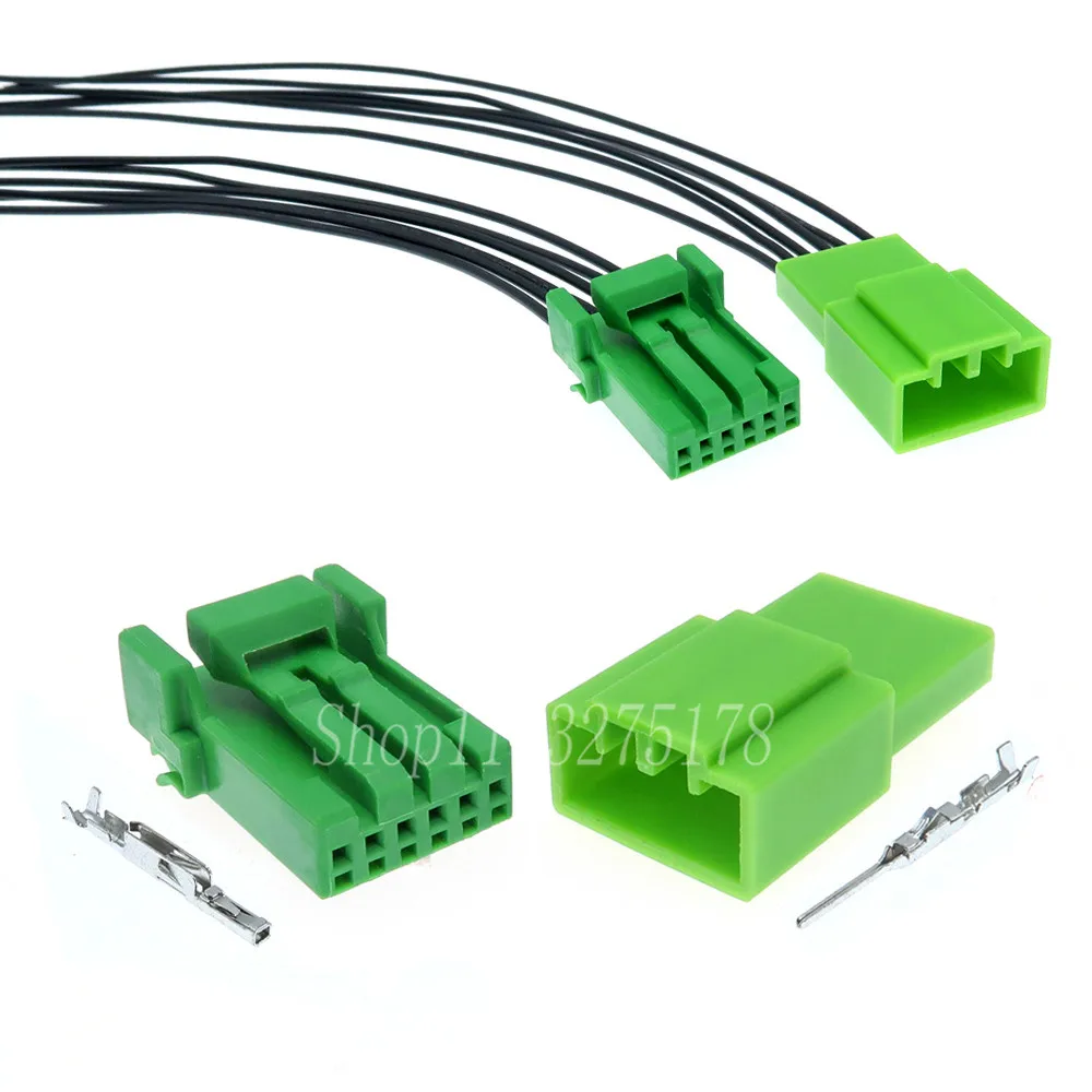 1 Set 6 Pin IL-AG5-6S-S3C1 IL-AG5-6P-S3C1 Car Plastic Housing Plug Auto Wiring Harness Unsealed Cable Connector