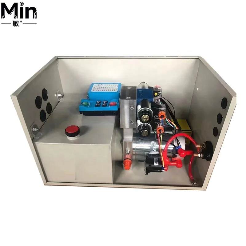 1.6KW 24V Compact Enclosed Hydraulic Pump Unit 240V Optional Pack Accessory for Garbage Truck Hydraulic Lifting