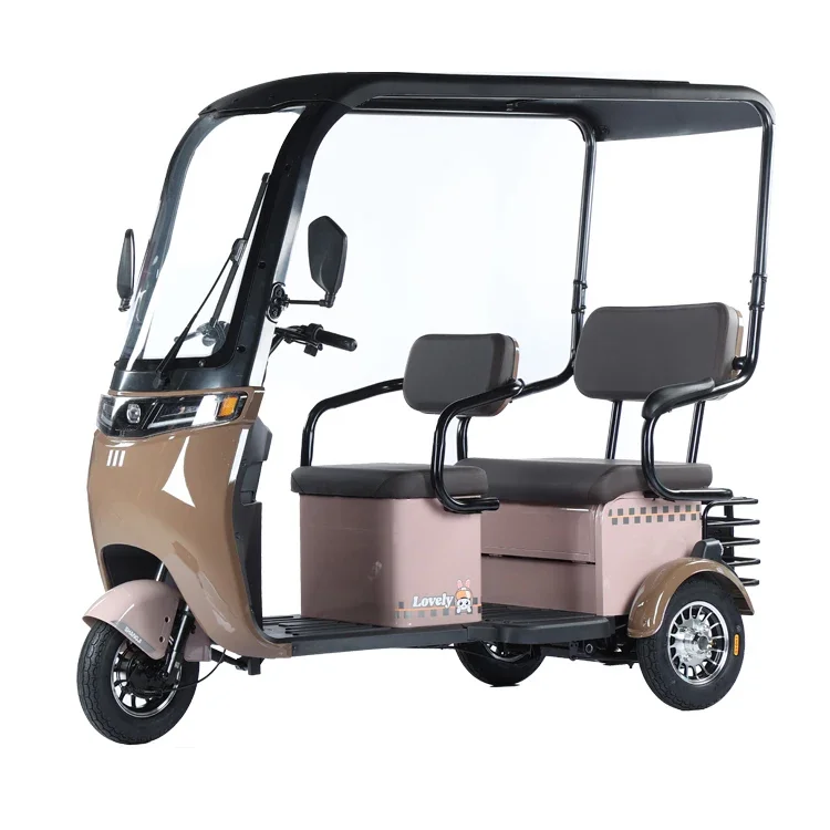 

Wholesale Factory high power 850W 48V 12AH 20AH 32AH Electric Passenger Tricycles With Full Cover