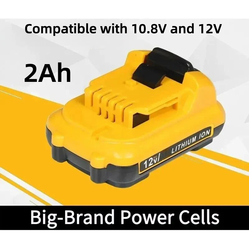 Replacement Lithium‑ion Battery For DeWalt Power Tools 10.8V 12V 2.0Ah 3.0Ah
