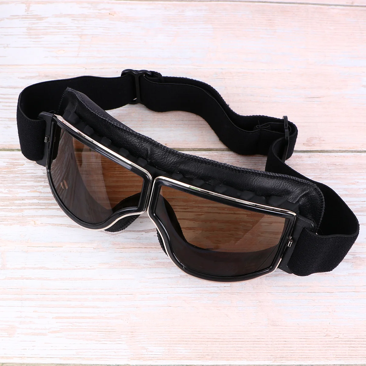 

Riding Glasses Black Frame Brown Lens Uv400 Anti-Fog Protection For Ski Snowboard Motorcycle Cycling Goggles Outdoor Sports