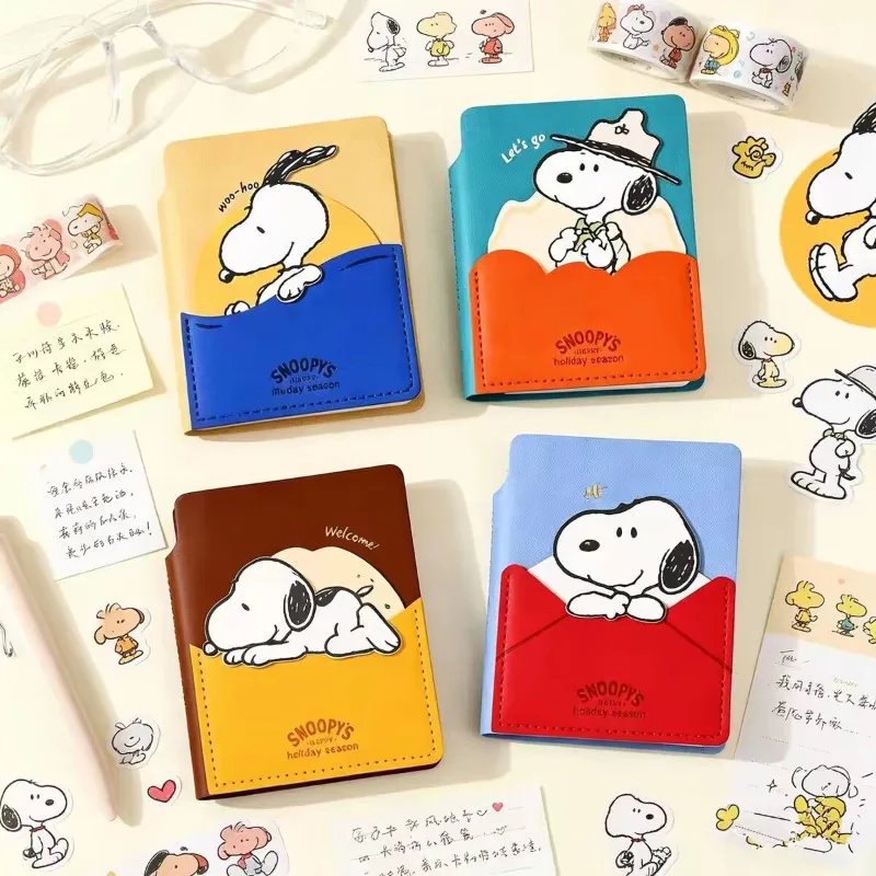 YOUMAI Snoopy Notebook Kawaii Girls Japanese Cartoon Creative Portable Notebook Color Pages Bookbook Exquisite Gift