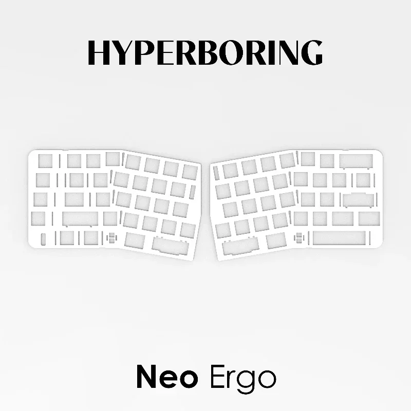Neo Ergo Keyboard Positioning Board Customized Artisan Mechanical Keyboard PP PC POM FR4 Aluminum Red Copper for Gamers Design