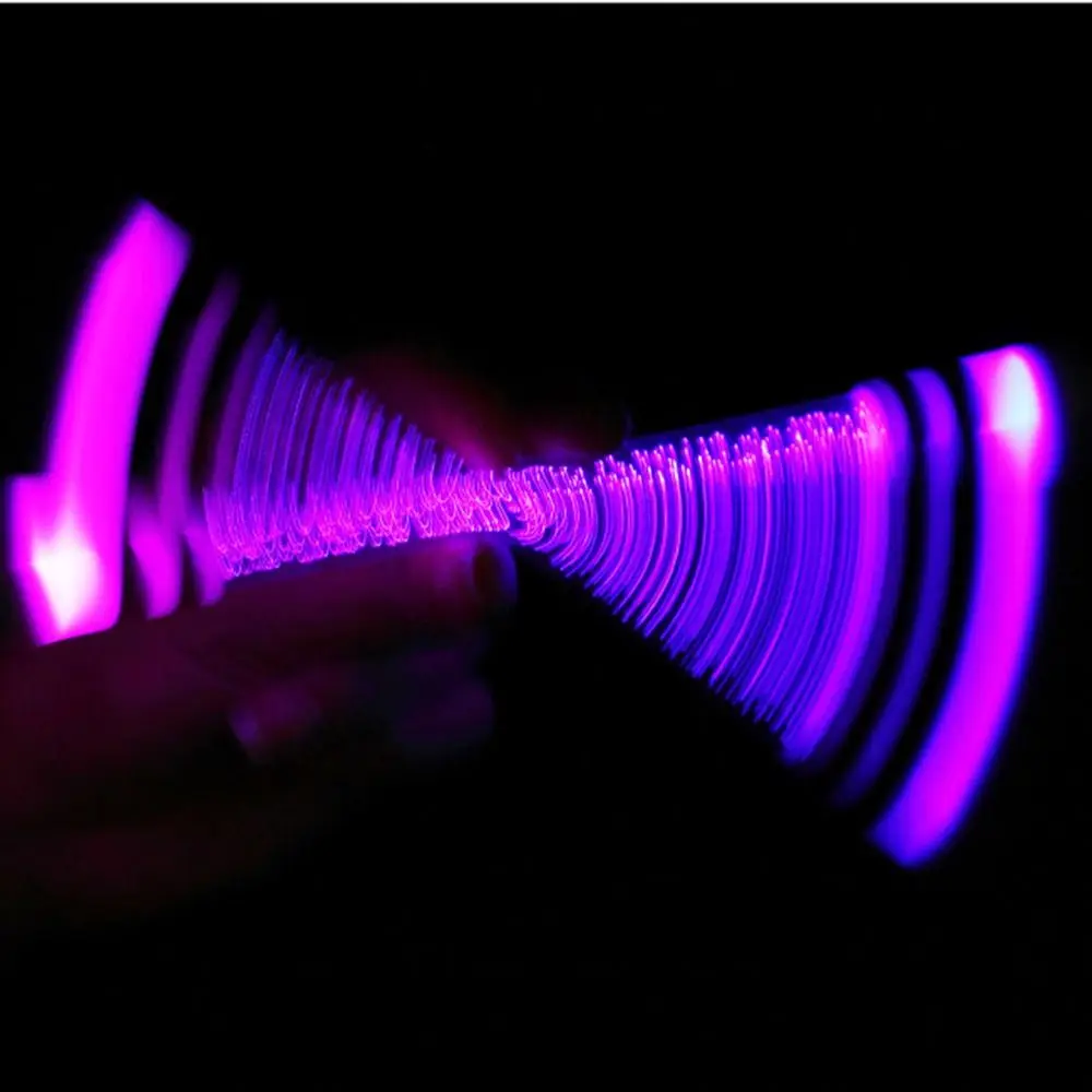 Pena putar Led bercahaya, mainan saku tekanan putar dengan LED, pena Pemintalan khusus