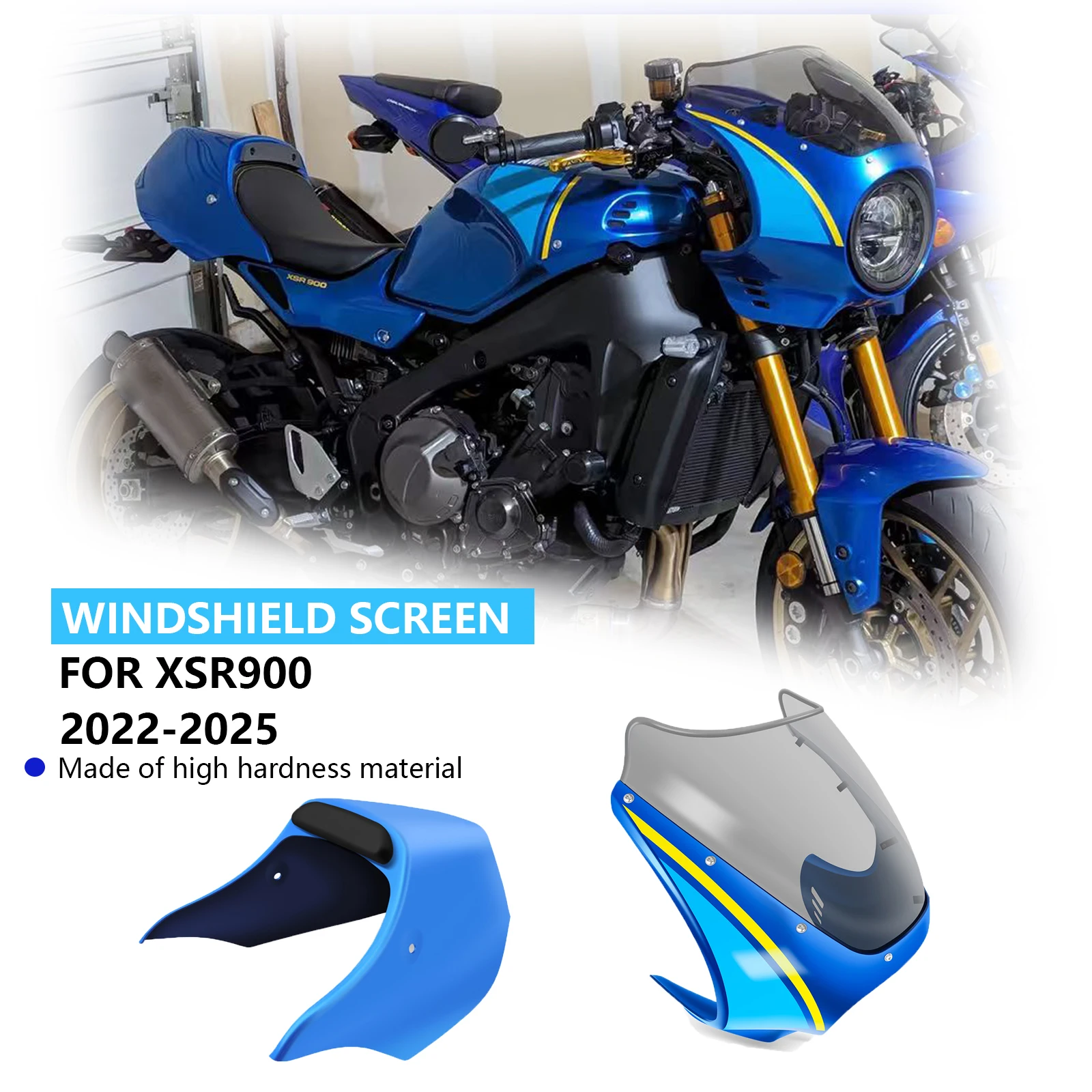 

Motorcycle windshield retro headlight windshield deflector protective deflector front fairing accessories For XSR900 2022-2025