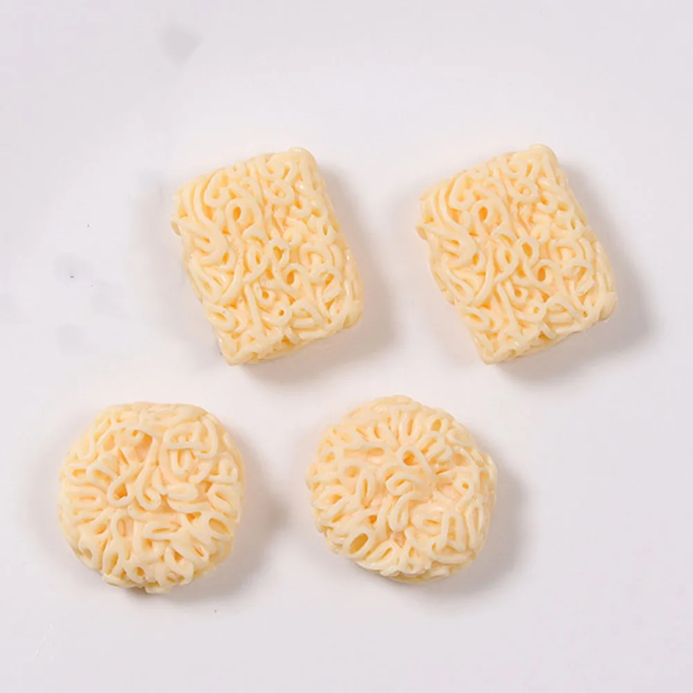 

24Pcs Mini Instant Noodles Realistic Decorative Props for Mini House Micro Landscape Artificial Food Fake Noodle Ornament