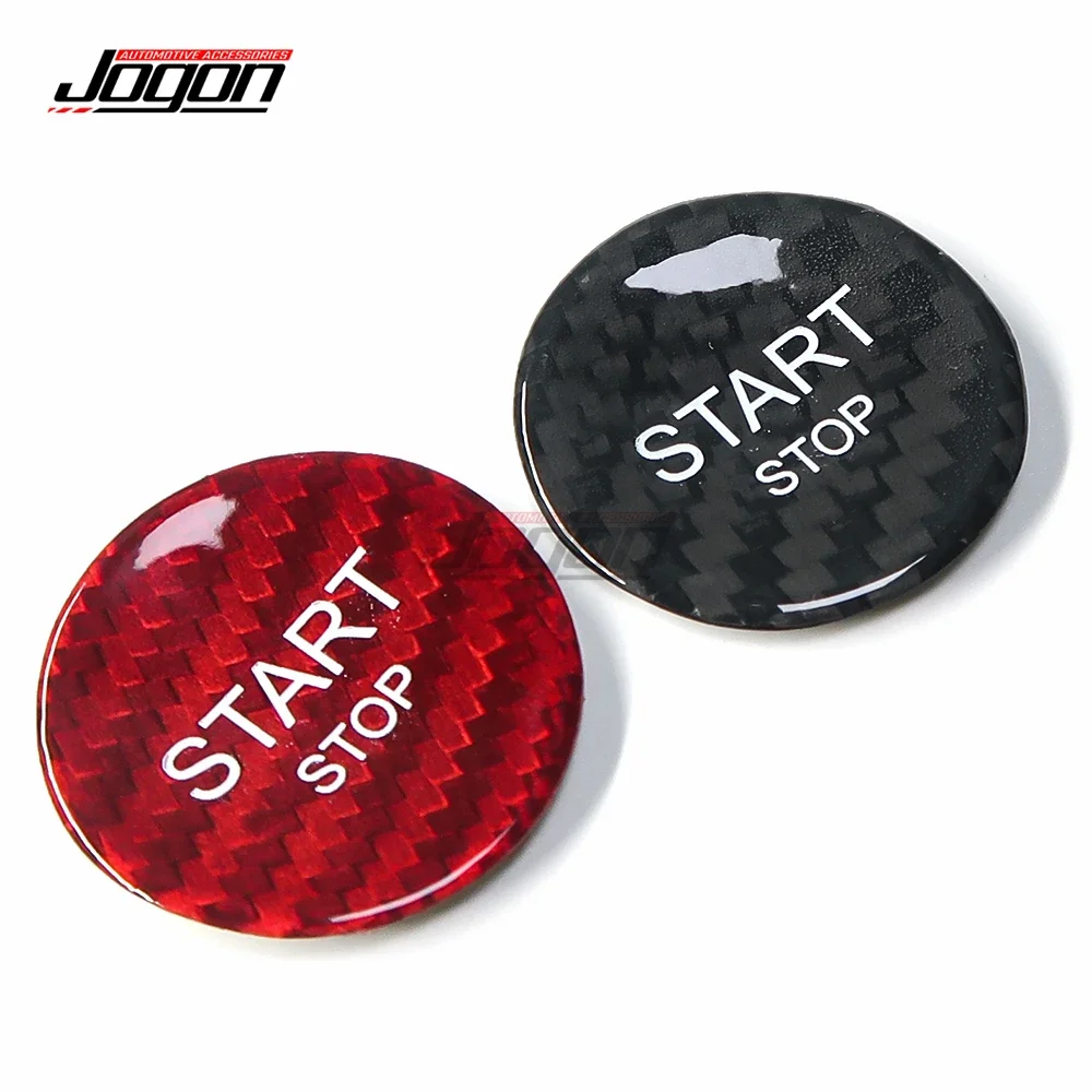 Real Carbon Fiber For Peugeot 308 408 508 3008 5008 For Citroen C3 C4 C5 DS3 DS4 DS6 Car Ignition Engine Start Stop Button Trim