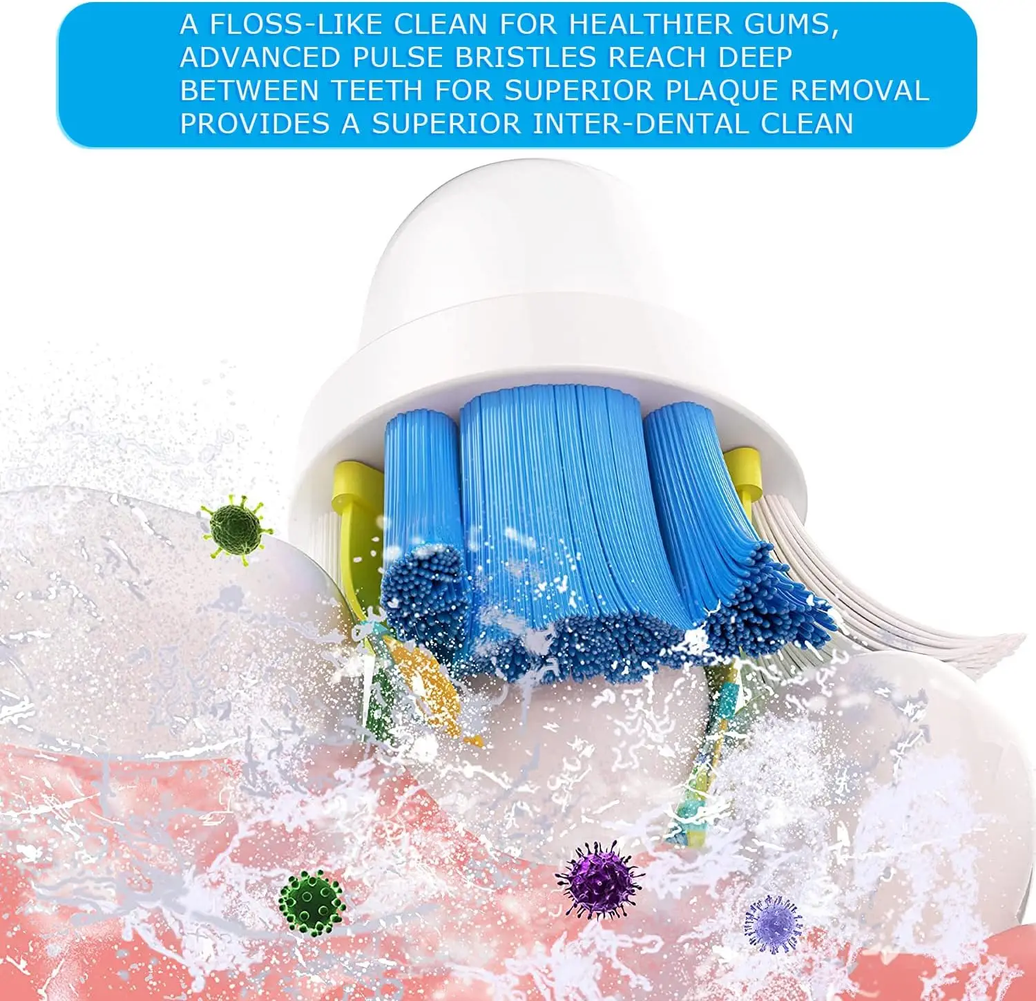 4-16 stuks vervangende opzetborstels compatibel met Philips elektrische borstel compatibel hoofd HX3 HX6 HX9