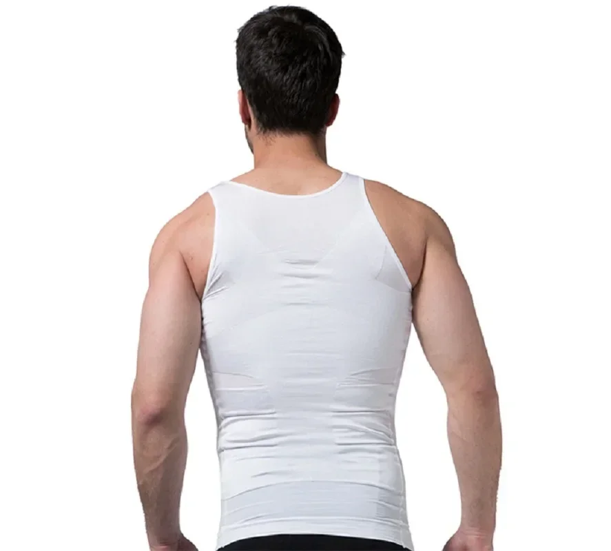 Men\'s Slimming Body Shapewear Corset Vest Shirt Compression Abdomen Tummy Belly Control Slim Waist Cincher Underwear Sports Vest