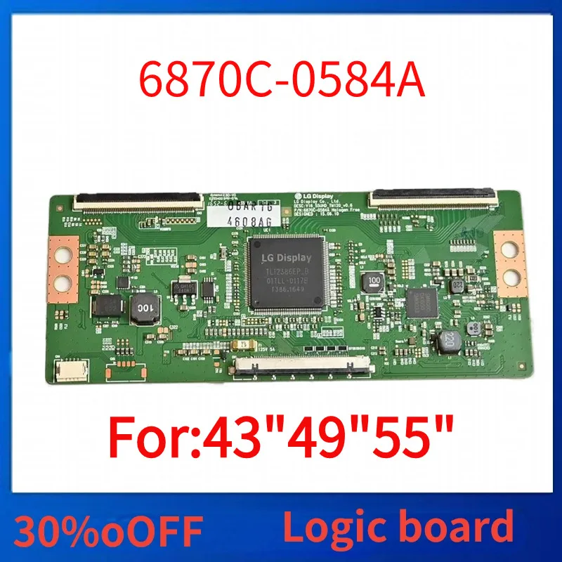 Placa Tcon 6870C-0584A para TV de 43 '', 49'', 55 '', V16, 55UHD, TM120_v0.6, Philips, vitio, SONY, etc. Original t-con 6870