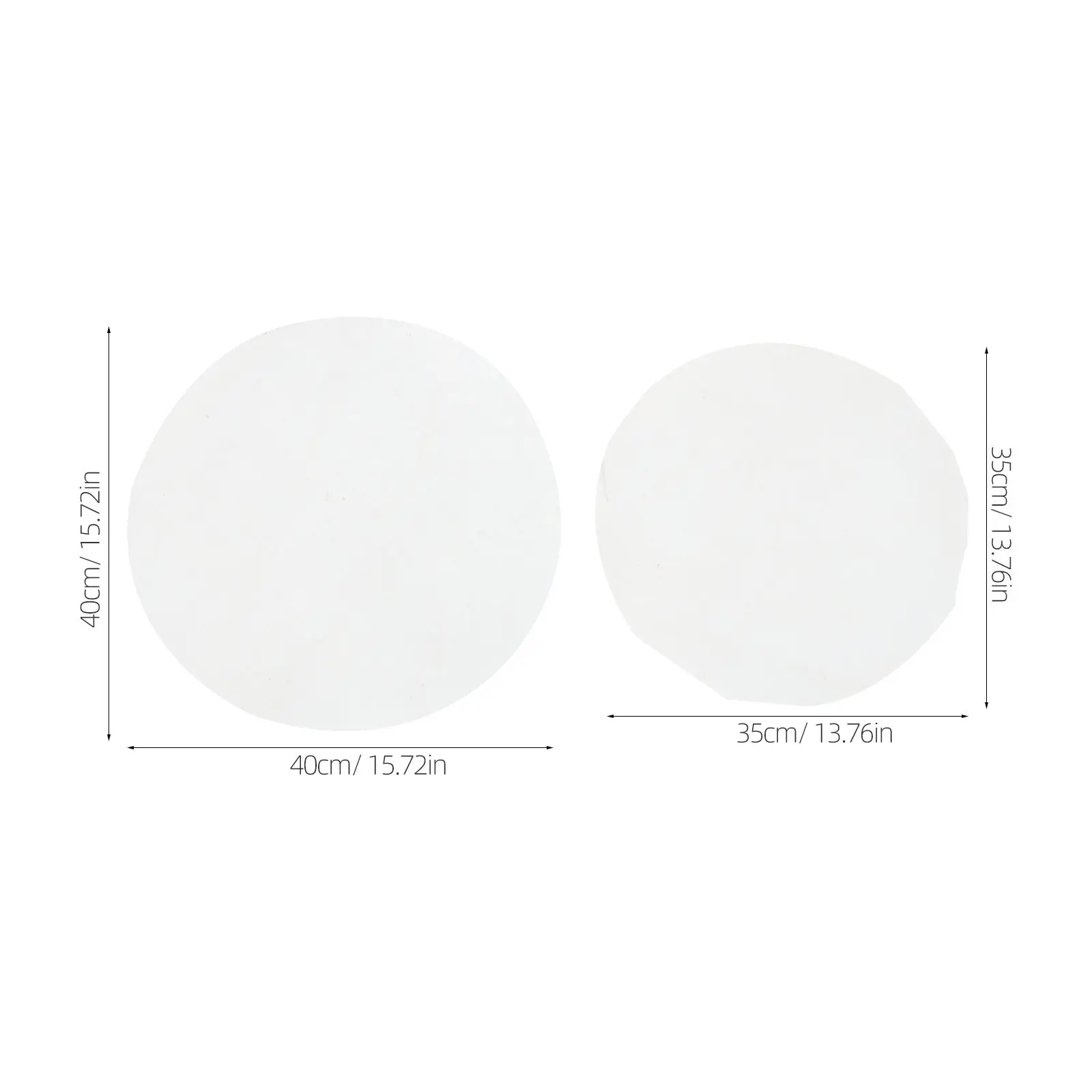 2 Pcs Drum Accouterments Replacement Covers Parchment African Drums Skin Enhancements Membrane Head（Diameter 35CM+40CM）