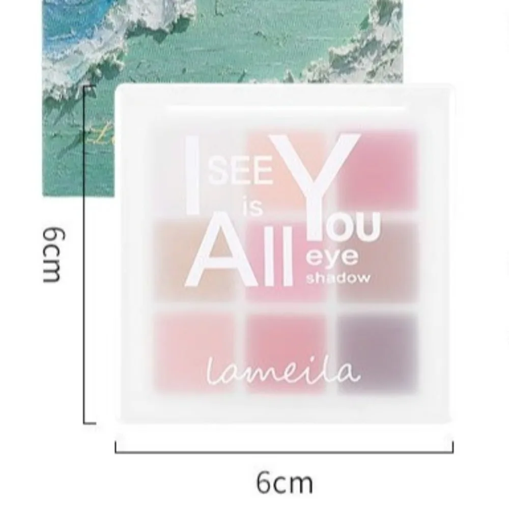 9 Color Eye Shadow Plate Waterproof Shining Eyeshadow Tray Long-lasting Cosmetics Lying Silkworm Women Eye Makeup Beauty Tools