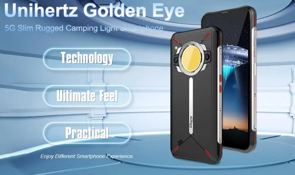 Unihertz-1 Tick Tock Cpu Dimensity 700 120Hz 6.53 Main Screen/1.3 Inches 5G Global Frequency Band Golden Eye 8Gb Ram 256Gb Rom