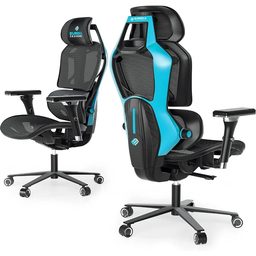 

Typhon Gaming Chair, Home Office Desk Chair with Lumbar Support, Breathable Ergonomic Mesh Chair with 4D Armrests, High Back Co