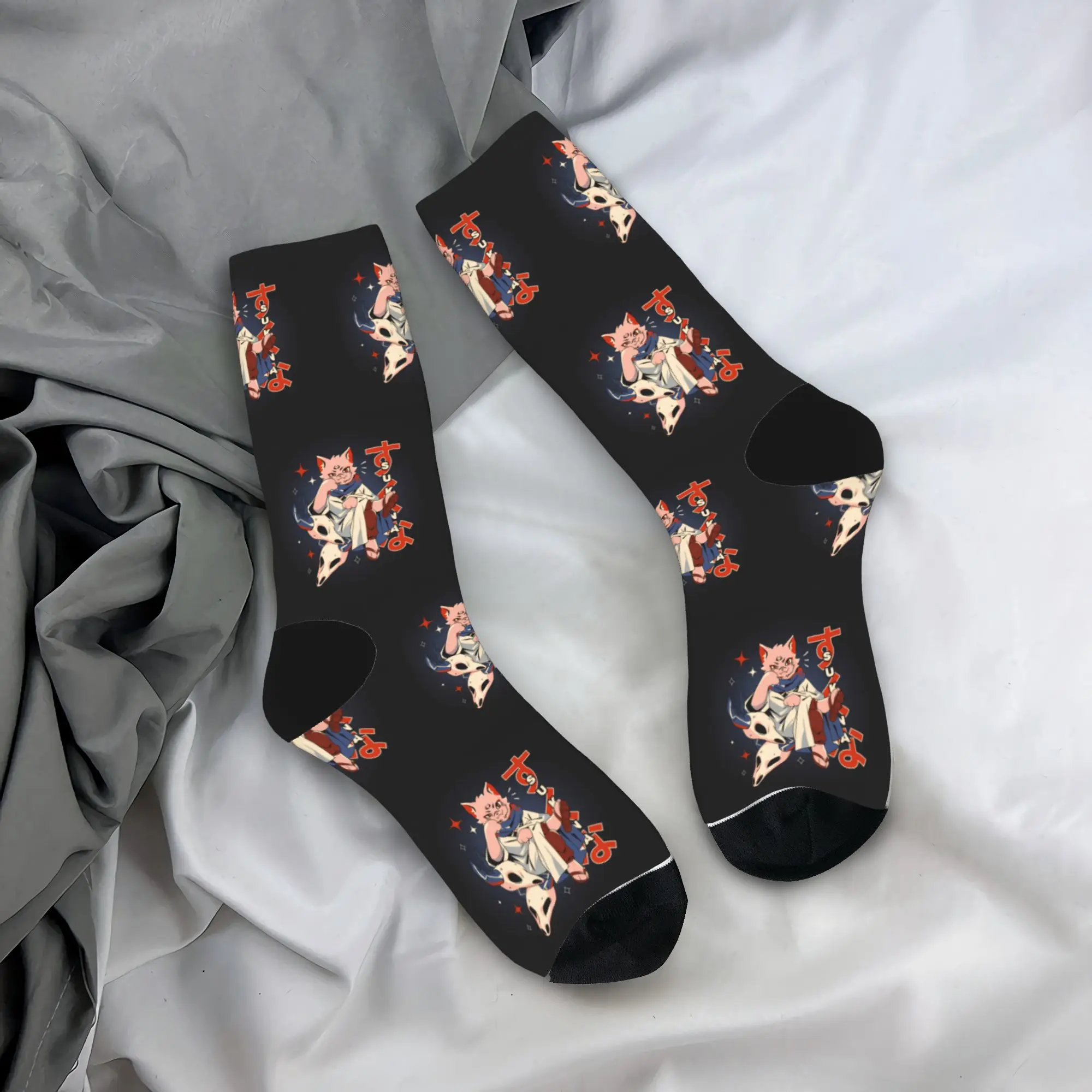 

Anime Sukuna Socks Autumn Stockings Gothic Men High Quality Socks Pattern Outdoor Non-Slip Socks