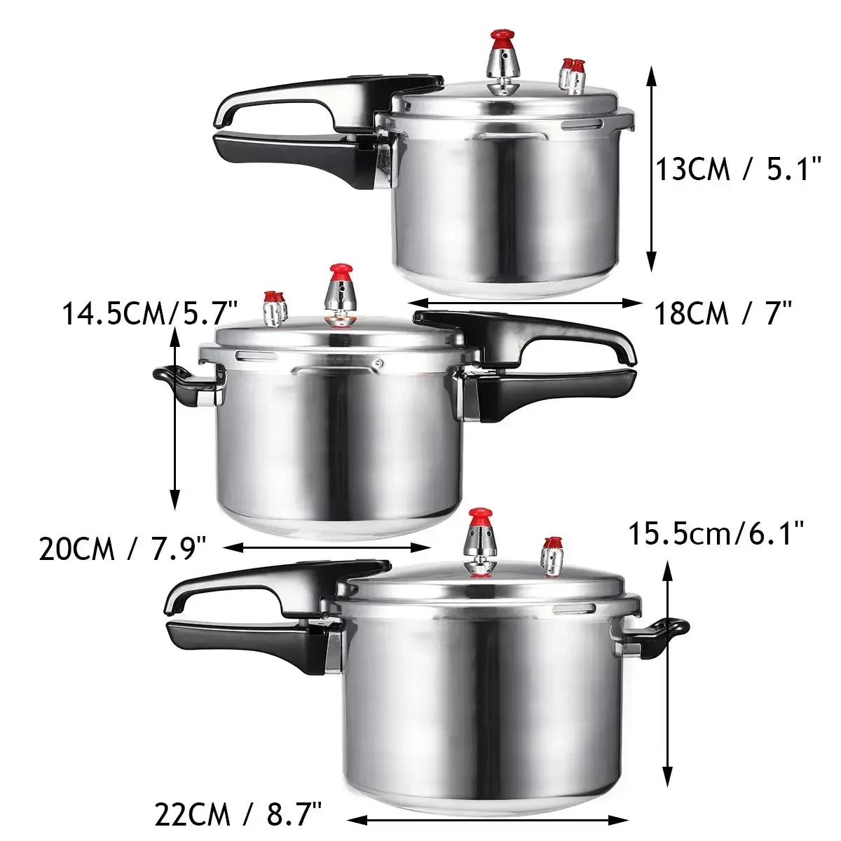 18/20/22cm cucina pentola a pressione pentole zuppa carne pentola fornello a Gas/fuoco aperto pentola a pressione campeggio all\'aperto strumento di