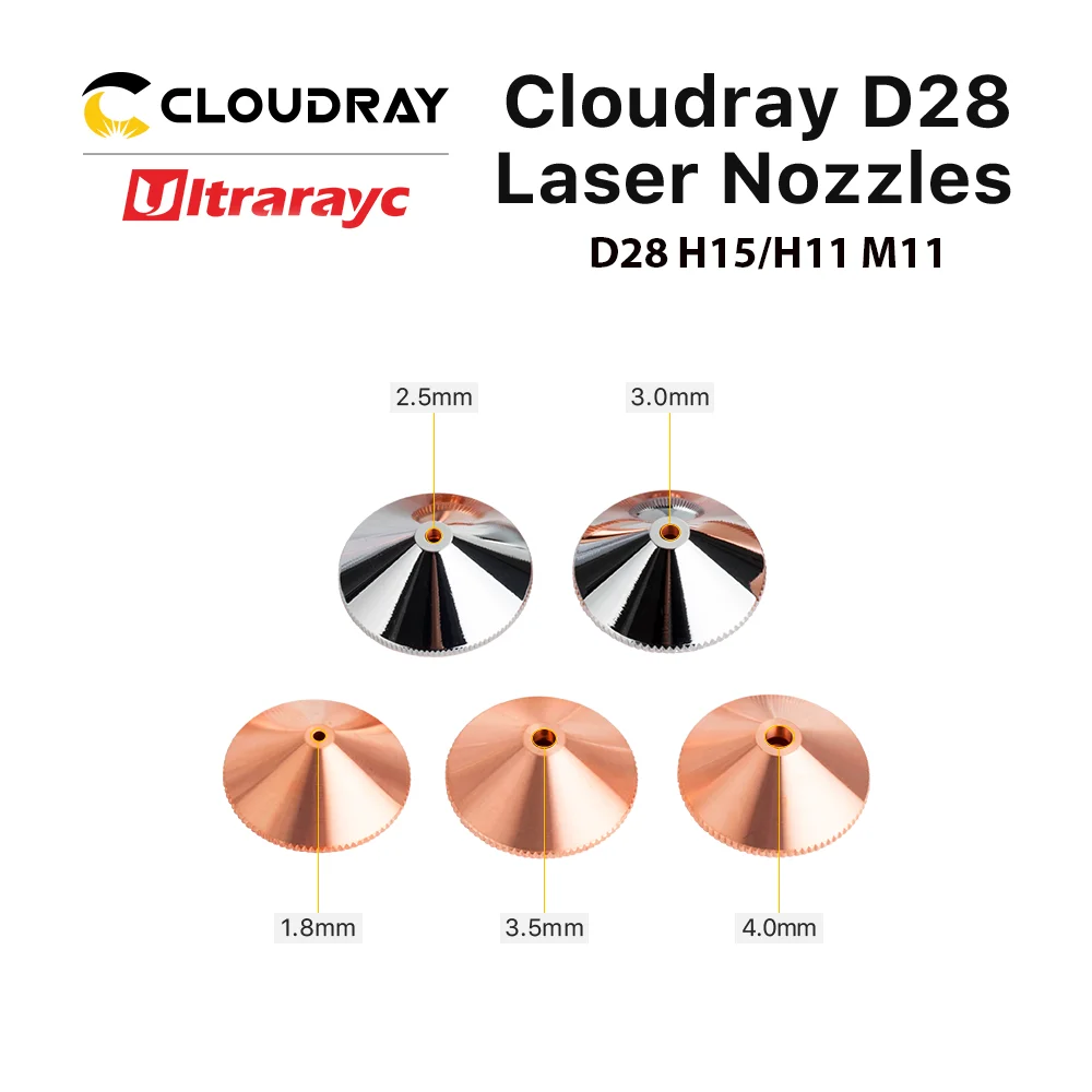 Imagem -06 - Cabeça de Corte de Fibra Laser D28 Simples Duplo Cromado Camadas Calibre 0860 mm Precitec Wsx 10 Pcs Conjunto