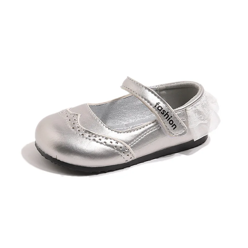 

Girl Shoes2025Autumn New Fashion Shoe Lace Edge Girl Princess Shoes Girl School Shoe French Girls Banquet Dress Shoes Women Shoe