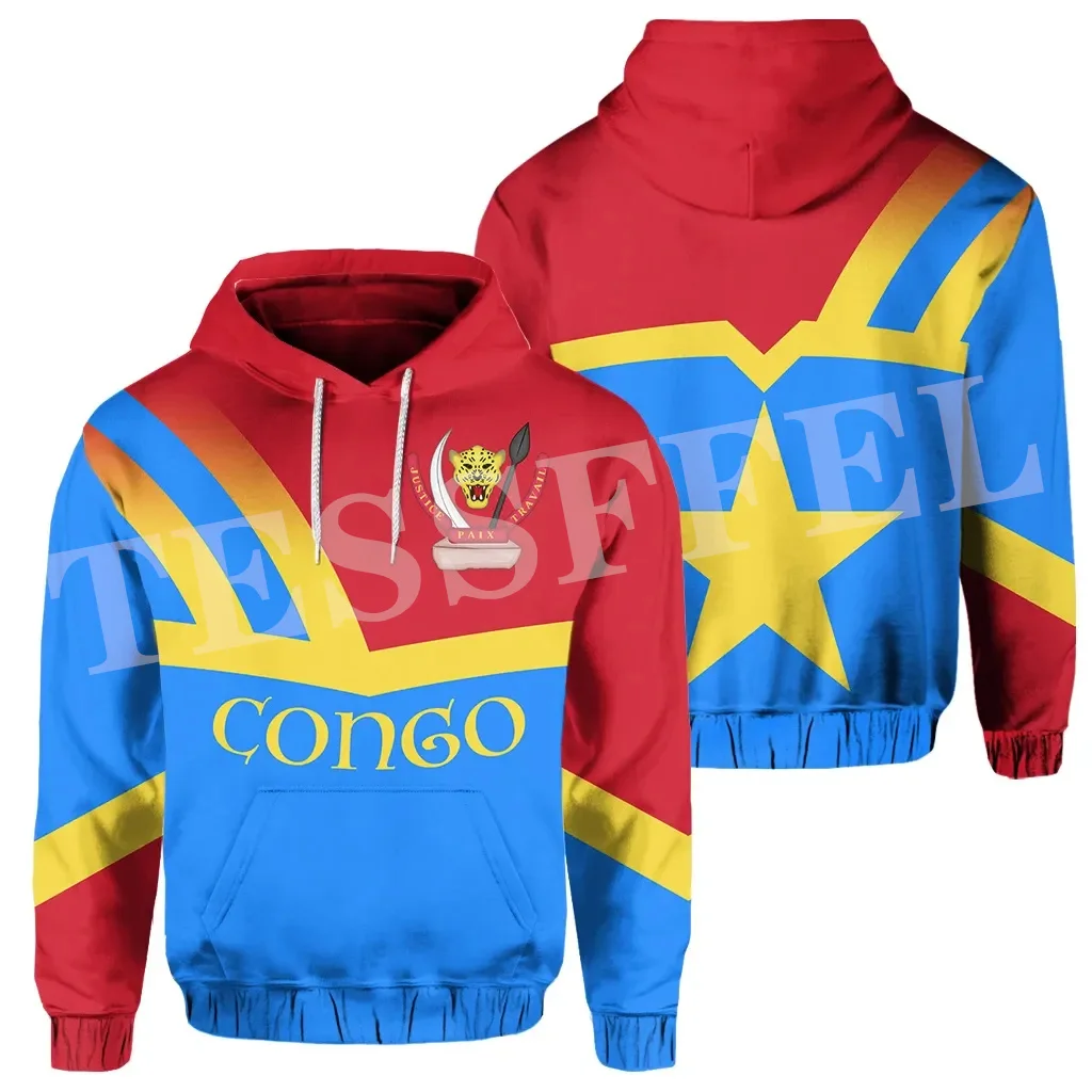 

NewFashion Africa Country Congo Leopard Flag Tribel Tattoo Retro Tracksuit Harajuku 3DPrint Unisex Casual Funny Jacket Hoodies J