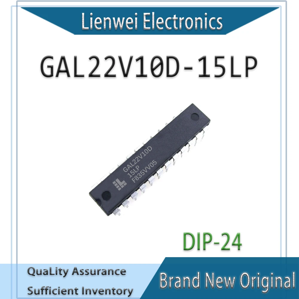 

100% New Original GAL22V10D GAL22V10D-15LP GAL22V10 IC Chipset DIP-24