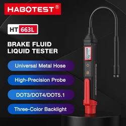 HT663 Universal Brake Fluid Tester Accurate Oil Check Pen Car Brake Liquid Digital Tester Vehicle Auto Automotive Testing Tool