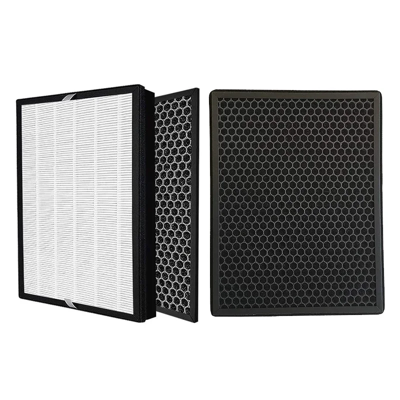 1 Set FY2420/30 FY2422 Activated Carbon HEPA Filter Sheet Replacement Filter & 1 Pcs Active Carbon Replacement Filter