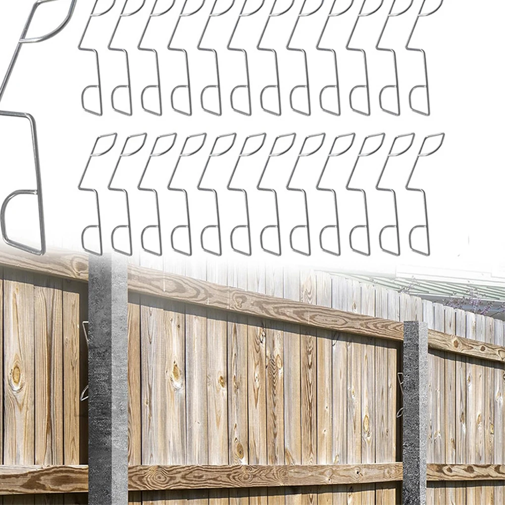 25pieces Garden Wind Protector Fence Panel Wedges For Outdoor Highway Sport Fence Clips For Panels