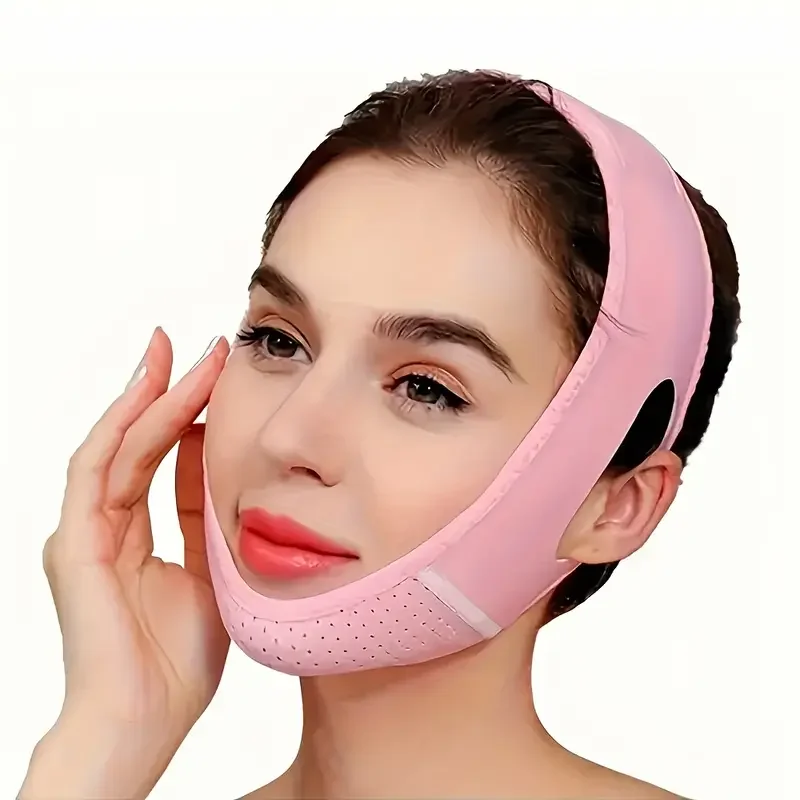 

1pc V-Line Facial Strap for Chin Lifting,Face Slimming Belt - Facial Lift Band for Sagging Prevention, V-Shape Face Contouring
