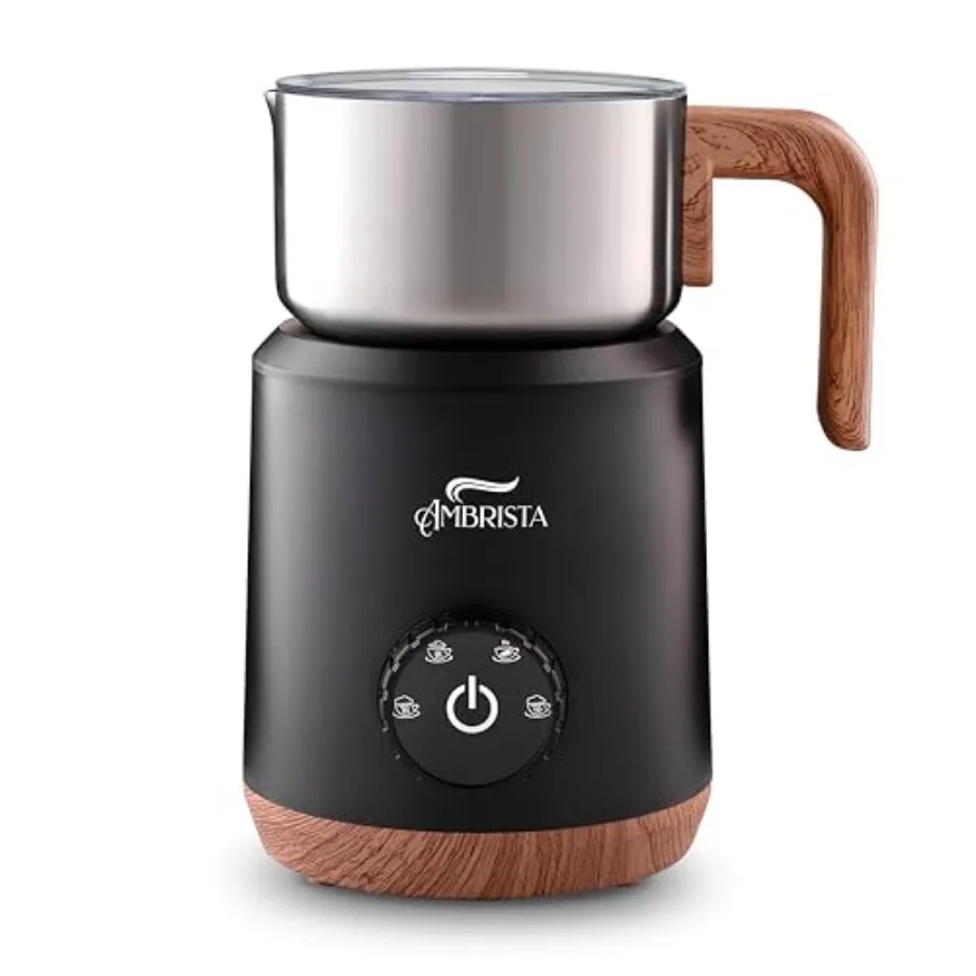 Espumador de Leite Elétrico de Aço Inoxidável 16oz Tudo em Um para Café, Criador de Espuma Quente e Fria, Chocolate Quente, Lavável na Máquina de Lavar Louça