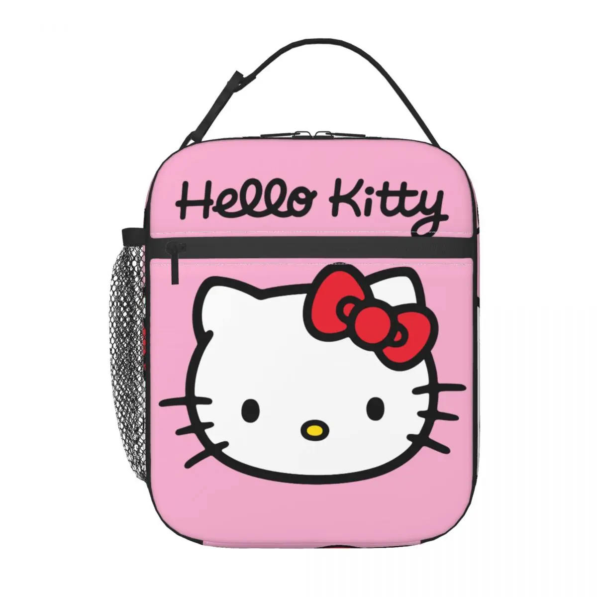 Custom Hello Kitty Lunch Bag for Women Thermal Cooler Insulated Lunch Box Kids School Children Leakproof Tote Bags