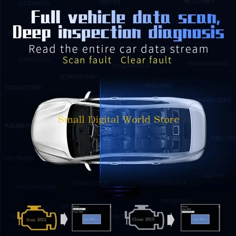 

77UB Universal Digital Car HUD for Head Up Display Speed Clock for w/ KMH Spe