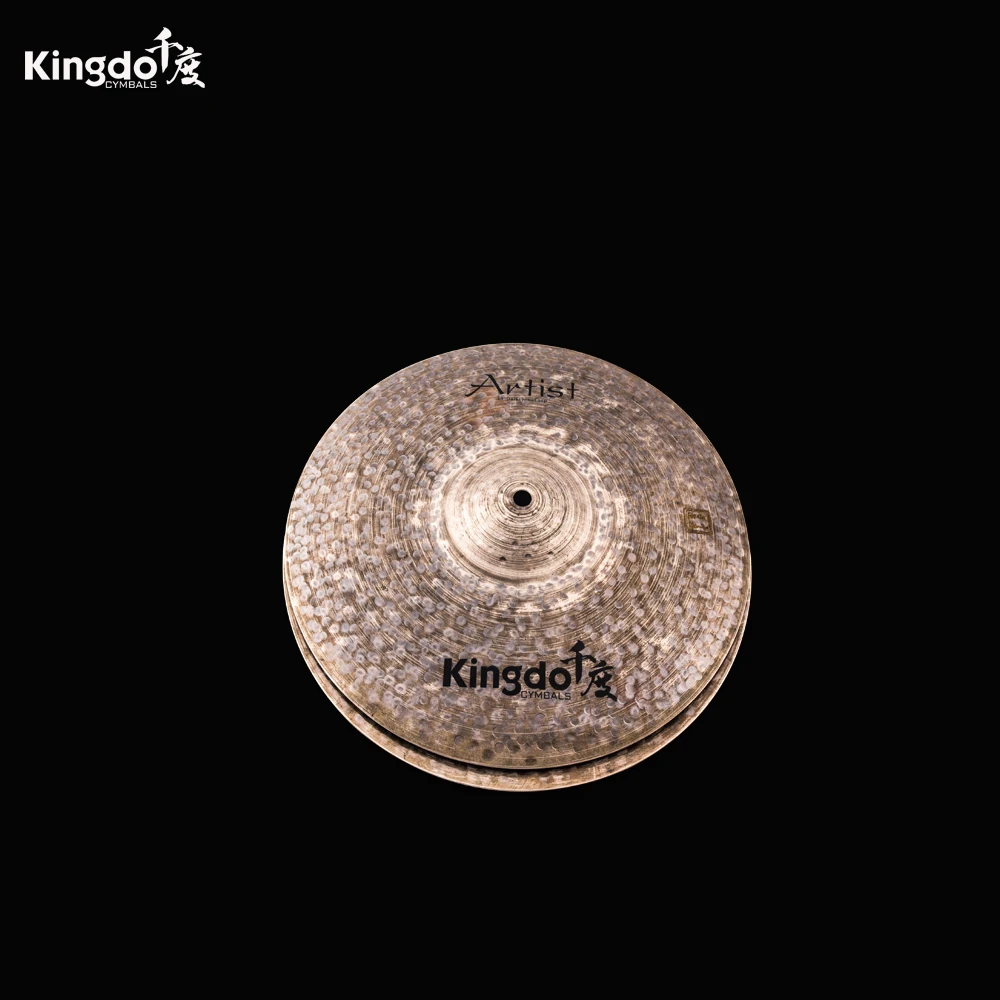 2025 Kingdo Factory تقبل التخصيص B20 13 ''الظلام مرحبا قبعة الصنج B20 طبل الصنج مجموعة الآلات الموسيقية #4